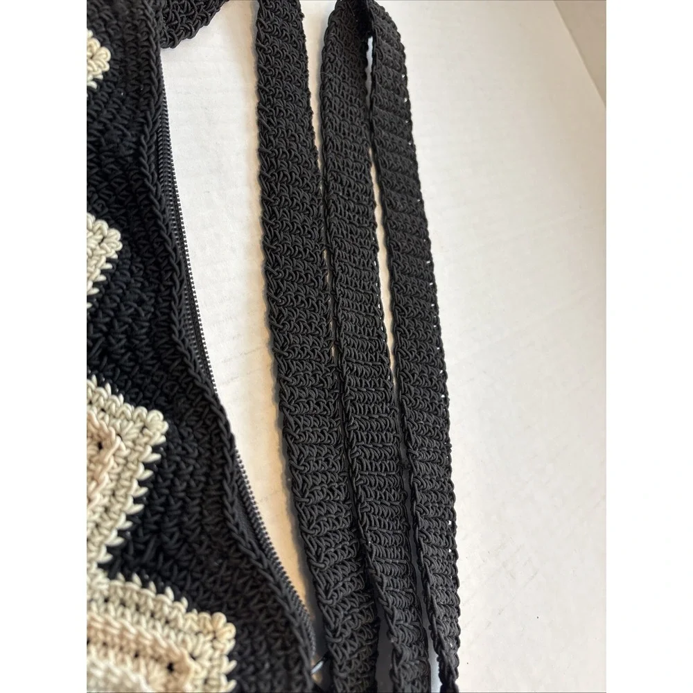 Crochet style Knit‎ Crossbody Bag